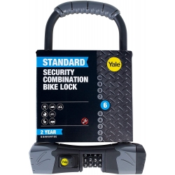 Zapięcie do roweru opakowanie High Security U-lock z zamkiem szyfrowym_Yale YCUL2-13-230-1_sportone.pl
